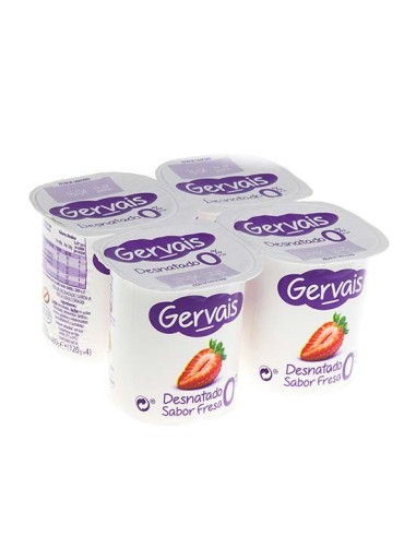 GERVAIS 0% SABOR FRESA  X 4