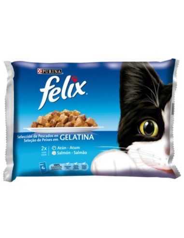 COMIDA GATOS FELIX GELAT. PESCADO SOBRE