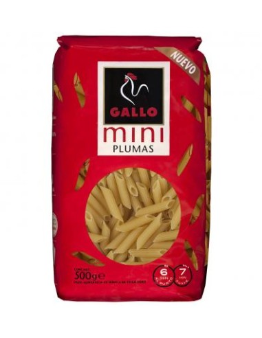 PASTA GALLO MINI PLUMAS 450 GRS.