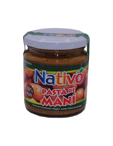 PASTA MANI  CREMA DE CACAHUETE NATIVO PEQUEÑO FRASCO 250 GR 