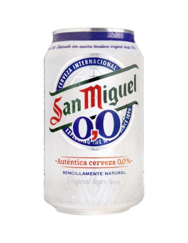 CERVEZA SAN MIGUEL 0`0 BOTE 330 ML