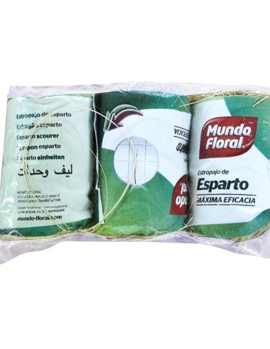 ESTROPAJO MUNDOFLORAL VEGT. ESPARTO PK-3