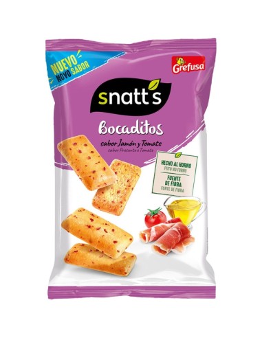 SNATTS BOCADITOS JAMON Y TOMATE 80GR