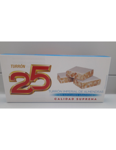 25 TURRON SIN AZUCAR DURO 200 GR