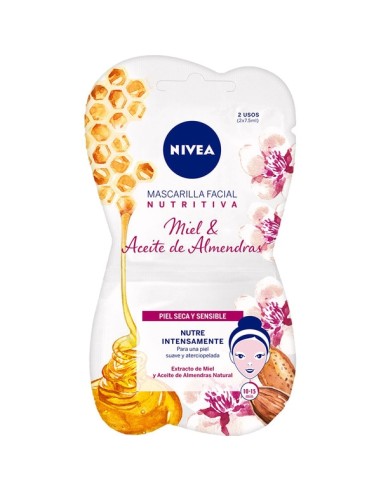 NIVEA VISAGE MASCARILLA NUTRITIVA MIEL & ACEITE ALMENDRAS