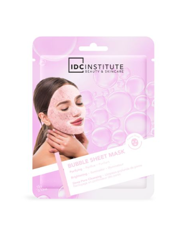 IDC MASCARILLA FACIAL PINK SHEET BUBBLE 77023