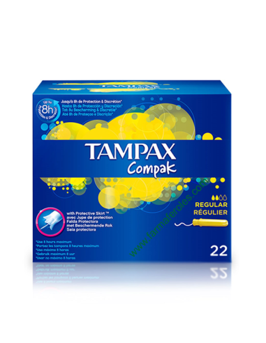 TAMPONES TAMPAX COMPACK REGULAR 22 UND