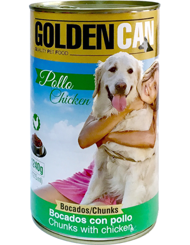 COMIDA PERROS GOLDEN CAN POLLO LATA 1.240 GR 