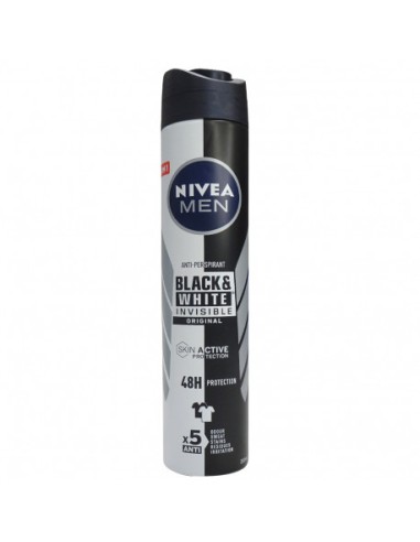 NIVEA DESOD SPRAY 200ML.MEN BLACK & WHITE