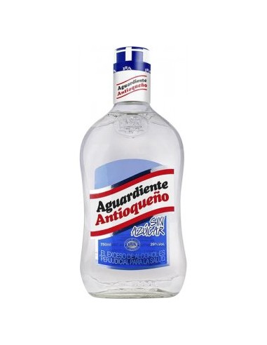 ORUJO AGUARDIENTE ANTIOQUEÑO AZIL S/AZUCAR 29º 70CL