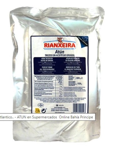 ATUN RIANXEIRA ACEITE DE GIRASOL BOLSA 1 KG 