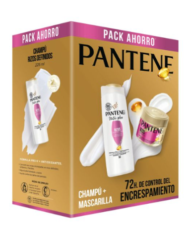 PANTENE CHAMPU 225ML.NUTRI PLEX RIZOS + MASCARILLA 300ML