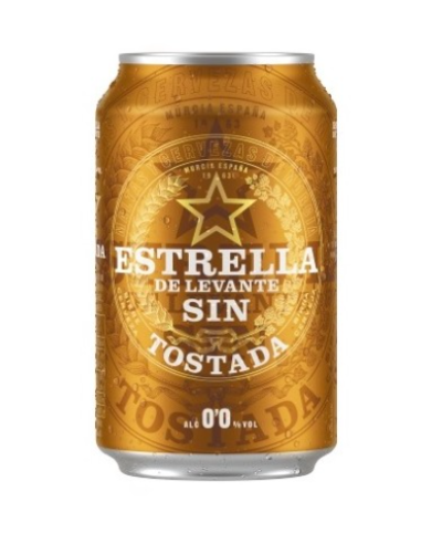 CERVEZA ESTRELLA LEVANTE 0% TOSTADA LATA