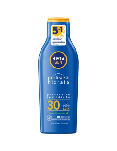 NIVEA BRONCEADOR LECHE FP-30 200 ML TAPON..