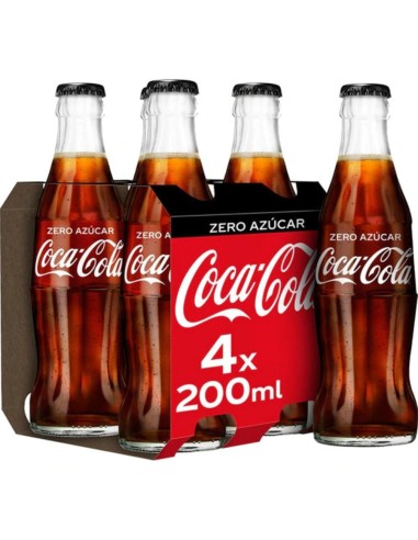 COCA-COLA ZERO CRISTAL PK-4