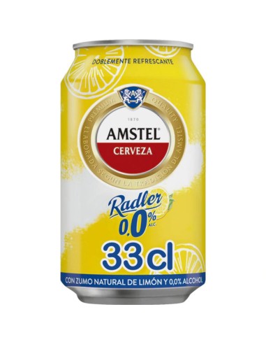 CERVEZA AMSTEL RADLER LATA 0% 330 ML