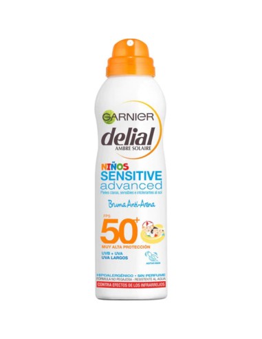 DELIAL BRONCEADOR BRUMA ANTIARENA F50 NIÑOS SENSITIVE