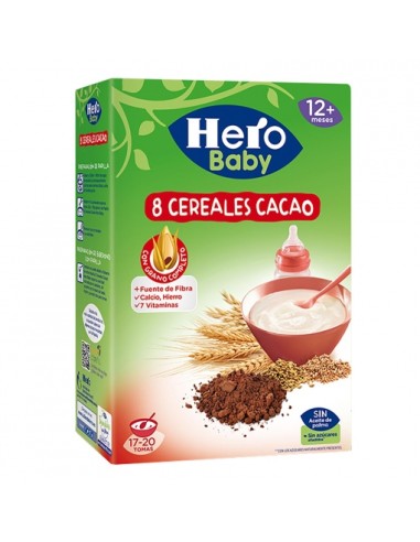 PAPILLA HERO CEREALES CACAO 340 GRS