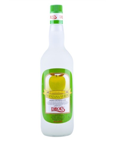 LICOR MANZANA VERDE DROS`L S/ALCOHOL 1LT