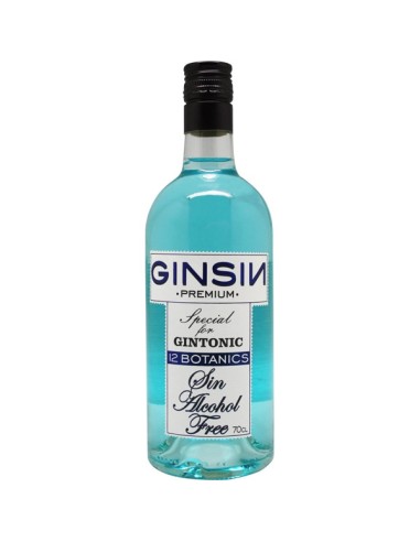 GINEBRA SIN ALCOHOL GINSIN 12 BOTANICOS 70 CL 