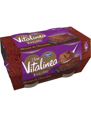 VITALINEA MOUSSE CHOCOLATE VITALINEA X 4