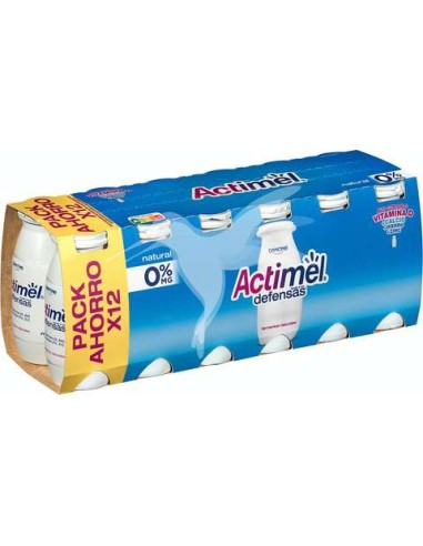 ACTIMEL 0 % NATURAL X 12