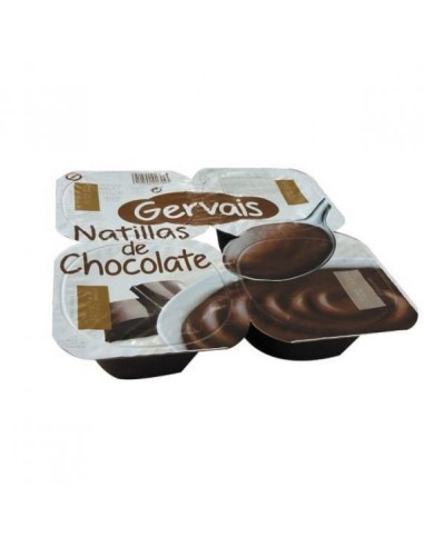 GERVAIS  NATILLAS CHOCOLATE X 4