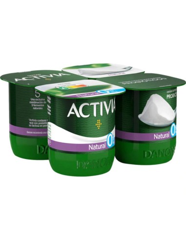 ACTIVIA 0 % NATURAL X 4