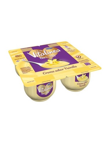 VITALINEA CREMA SABOR VAINILLA X 4