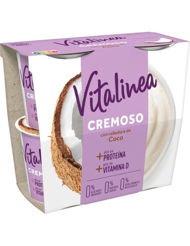 VITALINEA CREMOSO CON RALLADURA DE COCO X 4 