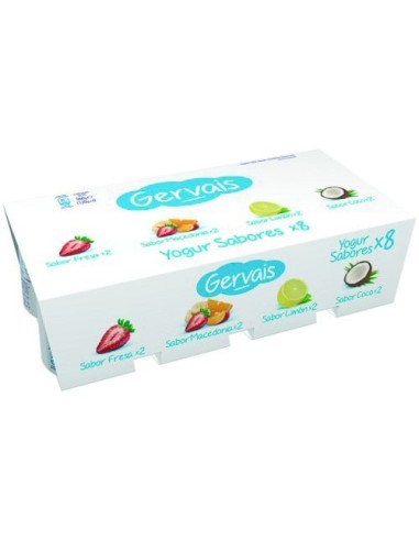 GERVAIS YOG. SABOR LI/FR/MAC/CO X 8