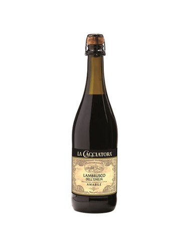 VINO LAMBRUSCO LA CACCIATORA 750 ML.