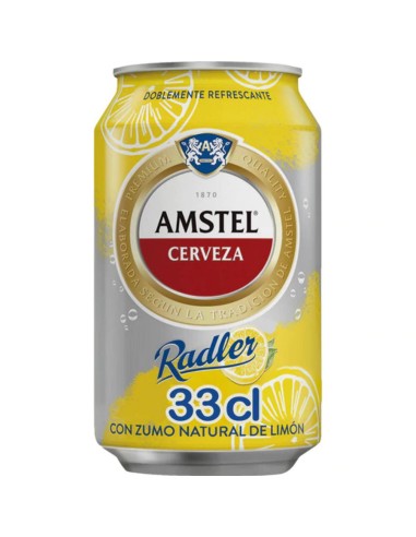 CERVEZA AMSTEL RADLER LATA 330 ML