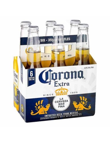 CERVEZA CORONA BOTELLA 355 ML PK-6