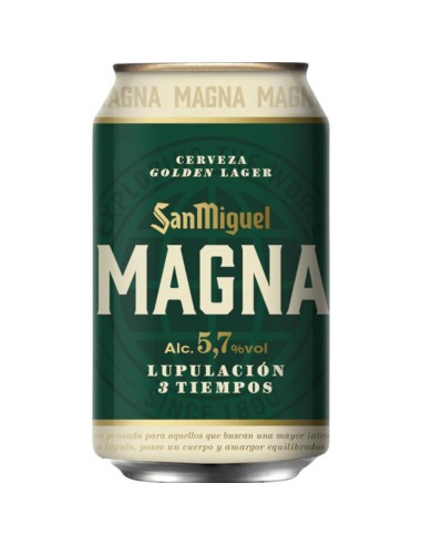 CERVEZA SAN MIGUEL MAGNA LATA 330 ML