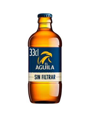 CERVEZA EL AGUILA SIN FILTRAR BTLLA 33 C