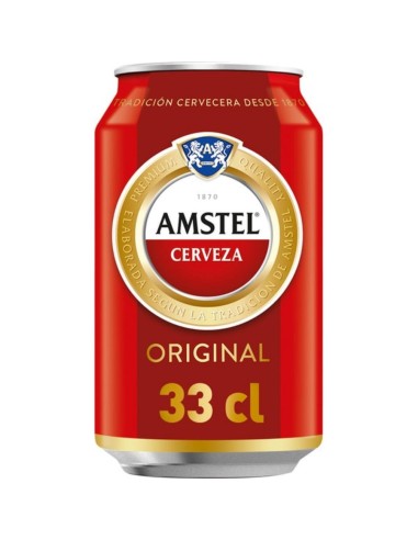 CERVEZA AMSTEL LATA 330 ML.