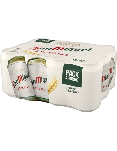 CERVEZA SAN MIGUEL BOTE 330 ML PK-12