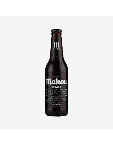 CERVEZA MAHOU NEGRA BOTELLA PK-6 33 CL