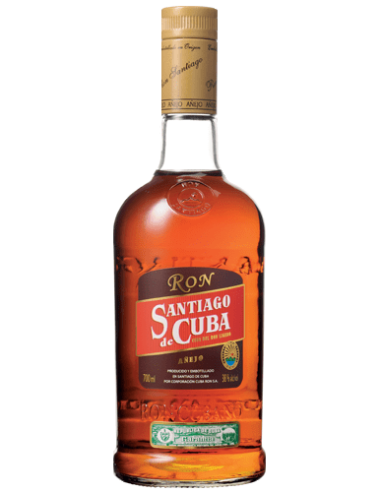 RON SANTIAGO DE CUBA AÑEJO 70 CL