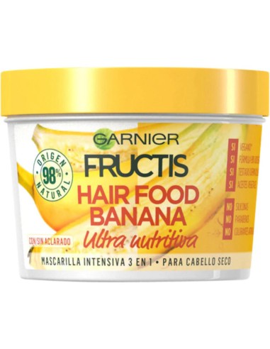 MASCARILLAS FRUCTIS HAIR BANANA 390 ML.