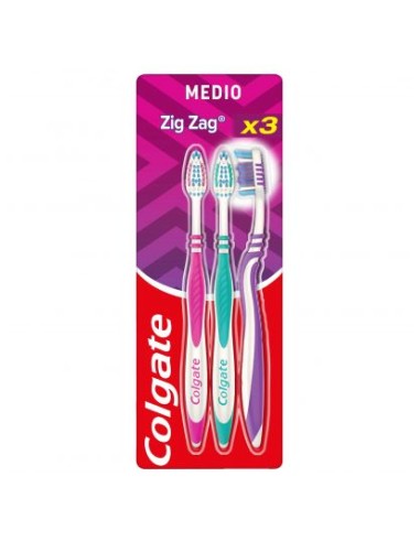 CEPILLO DENTAL COLGATE ZIG-ZAG PK-3