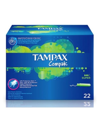 TAMPONES TAMPAX COMPACK SUPER 20 UND