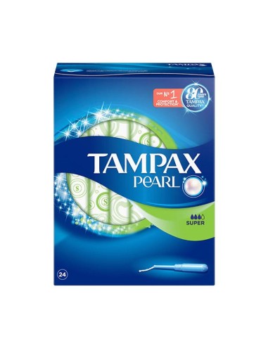 TAMPONES TAMPAX PEARL SUPER 24 UND.