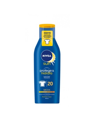 NIVEA SUN LECHE SOLAR F-20  TAPON 400 ML..