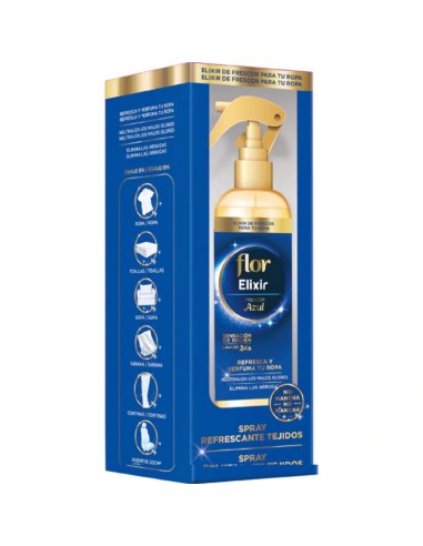 FLOR SPRAY REFRESCANTE TEJIDOS 300 ML ELIXIR AZUL