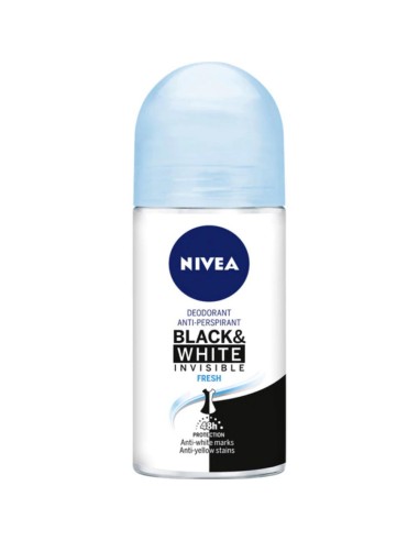 NIVEA DEO ROLL-ON 50 ML BLACK & WHITE WOMAN INVISBLE 