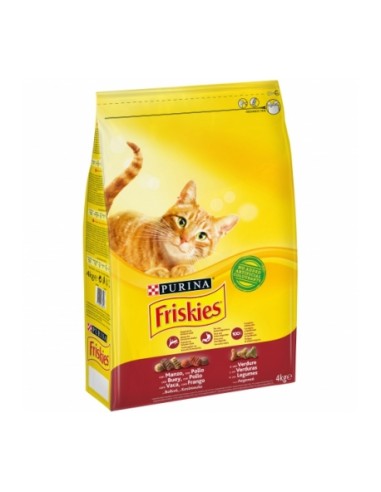 COMIDA GATOS FRISKIES CROQ. BUEY 4 KG