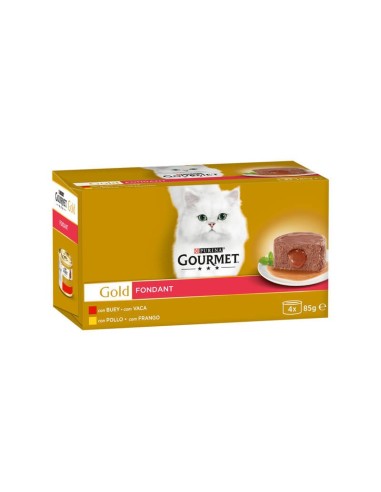 COMIDA GATOS GOURMET PERLE PAVO PK-4 X 8