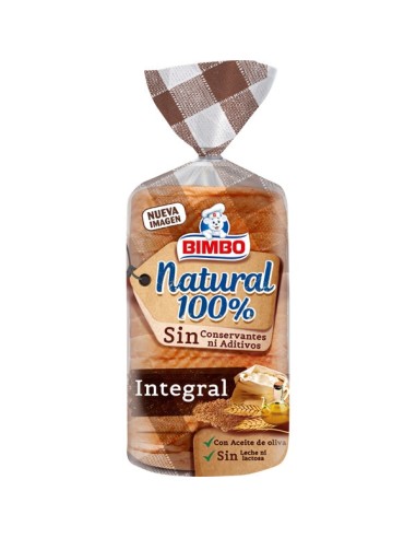 PAN BIMBO NATURAL 100 % INTEGRAL